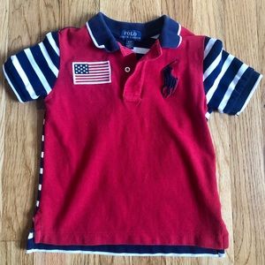Ralph Lauren Polo size 3/3T red/blue stripe